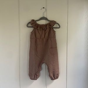 Zara romper with ruffle